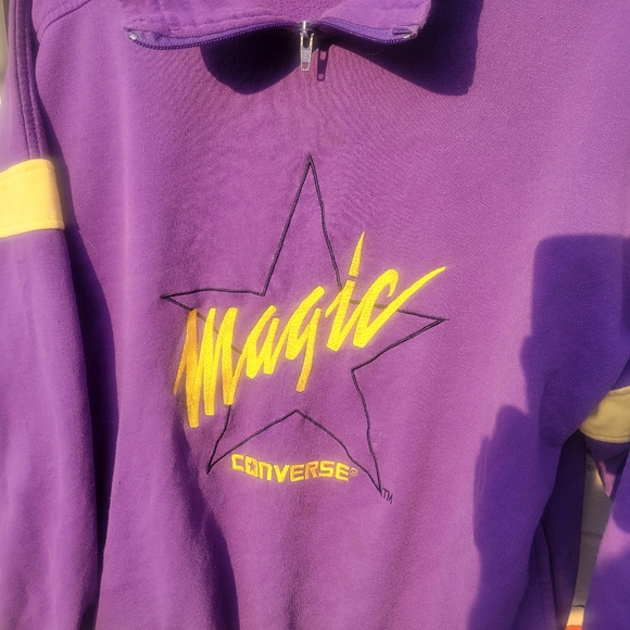 Vintage 80s converse weapon magic johnson la lakers basketball nba sweater men's - Picture 4 of 6